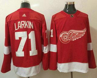 Men’s Detroit Red Wings #71 Dylan Larkin Red Home 2017-2018 Hockey Stitched NHL Jersey