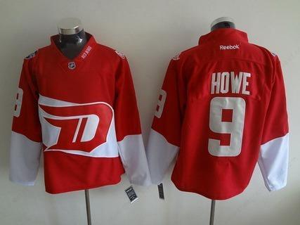 Men’s Detroit Red Wings #9 Gordie Howe Reebok Red 2016 Stadium Series Team Premier Jersey