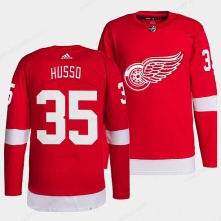 Men’s Detroit Red Wings Primegreen Authentic #35 Ville Husso Red Home Jersey