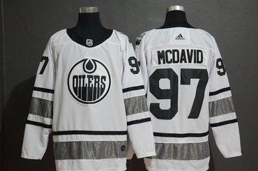 Men’s Edmonton Oilers 97 Connor Mcdavid White 2019 NHL All-Star Game Adidas Jersey