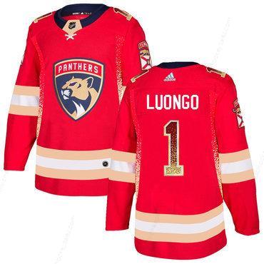 Men’s Florida Panthers #1 Roberto Luongo Red Drift Fashion Adidas Jersey