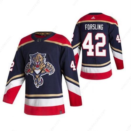 Men’s Florida Panthers #42 Gustav Forsling Navy Stitched Jersey