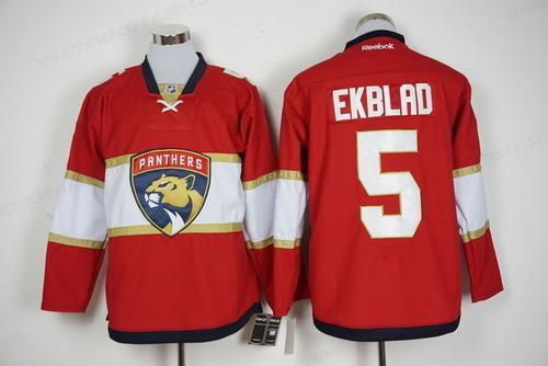 Men’s Florida Panthers #5 Aaron Ekblad Red 2016-17 Home Reebok Hockey Jersey