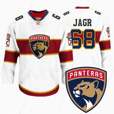 Men’s Florida Panthers #68 Jaromir Jagr New Logo Reebok White Premier Player Jersey