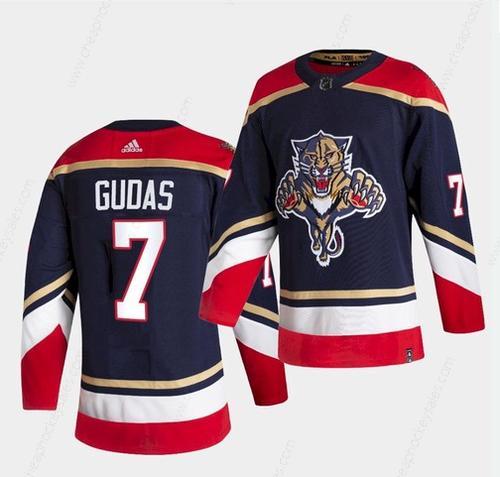 Men’s Florida Panthers #7 Radko Gudas 2021 Reverse Retro Adidas Navy Jersey