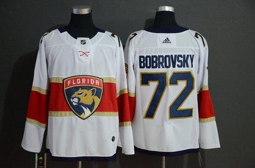 Men’s Florida Panthers 72 Sergei Bobrovsky White Adidas Jersey