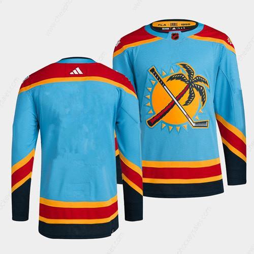 Men’s Florida Panthers Blank Blue 2022 Reverse Retro Stitched Jersey
