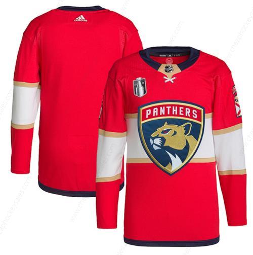 Men’s Florida Panthers Blank Red 2023 Stanley Cup Final Stitched Jersey