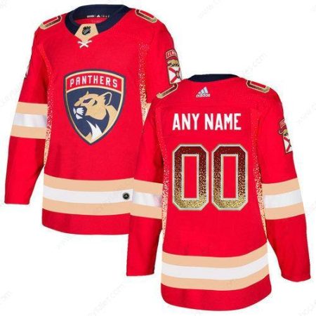 Men’s Florida Panthers Red Customized Drift Fashion Adidas Jersey