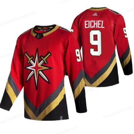 Men’s Jack Eichel Vegas Golden Knights #9 Red 2021 Reverse Retro Jersey