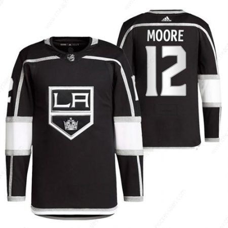 Men’s Los Angeles Kings #12 Trevor Moore Black Stitched Jersey