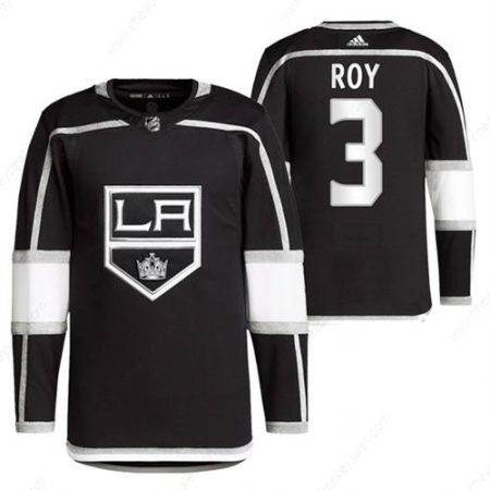 Men’s Los Angeles Kings #3 Matt Roy Black Stitched Jersey