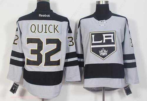 Men’s Los Angeles Kings #32 Jonathan Quick Gray Alternate Stitched NHL 2016-17 Reebok Hockey Jersey