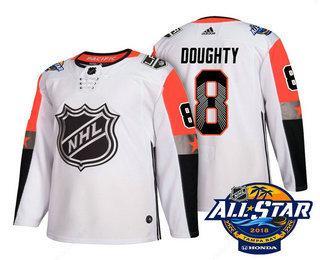 Men’s Los Angeles Kings #8 Drew Doughty White 2018 NHL All-Star Stitched Ice Hockey Jersey