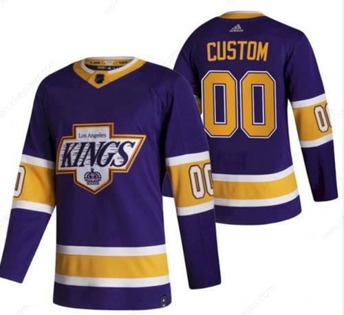 Men’s Los Angeles Kings Adidas Purple Hockey Custom NHL Stitched Jersey