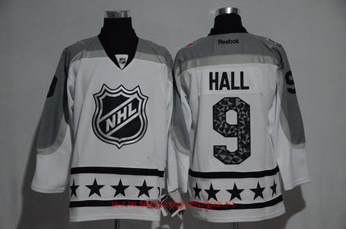 Men’s Metropolitan Division New Jersey Devils #9 Taylor Hall Reebok White 2017 NHL All-Star Stitched Ice Hockey Jersey