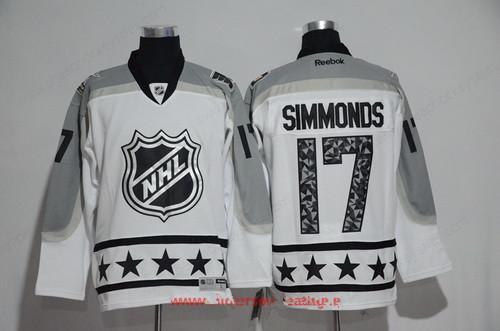 Men’s Metropolitan Division Philadelphia Flyers #17 Wayne Simmonds Reebok White 2017 NHL All-Star Stitched Ice Hockey Jersey