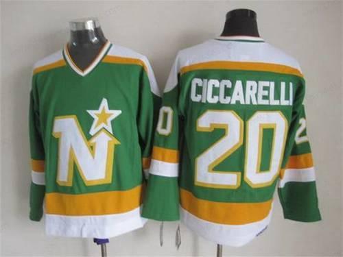 Men’s Minnesota North Stars #20 Dino Ciccarelli 1978-79 Green CCM Vintage Throwback Jersey