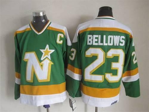 Men’s Minnesota North Stars #23 Brian Bellows 1978-79 Green CCM Vintage Throwback Jersey