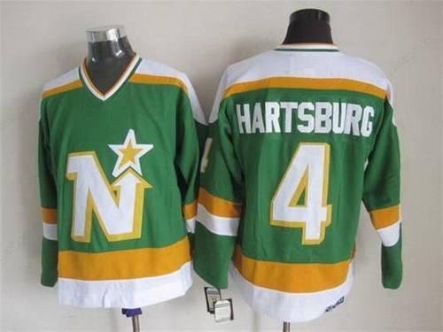 Men’s Minnesota North Stars #4 Craig Hartsburg 1978-79 Green CCM Vintage Throwback Jersey