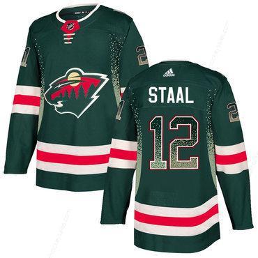 Men’s Minnesota Wild #12 Eric Staal Green Drift Fashion Adidas Jersey