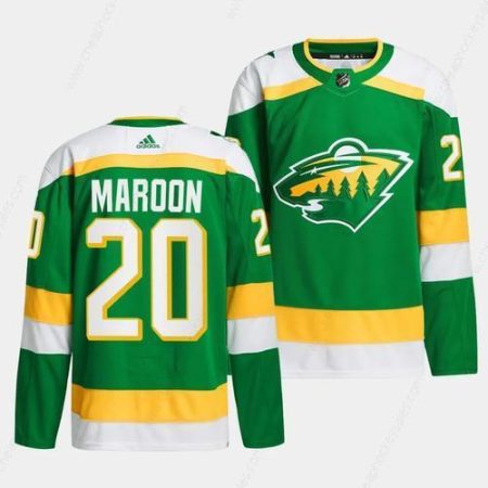 Men’s Minnesota Wild #20 Patrick Maroon Green 2023-24 Stitched Jersey