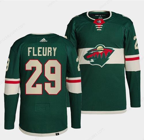 Men’s Minnesota Wild #29 Marc-Andre Fleury Green Stitched Jersey