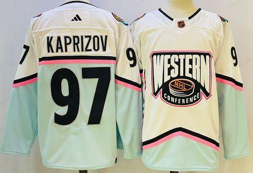 Men’s Minnesota Wild #97 Kirill Kaprizov White 2023 All Star Authentic Jersey