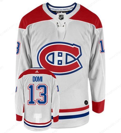 Men’s Montreal Canadiens #13 Max Domi Adidas Authentic Away NHL Hockey Jersey