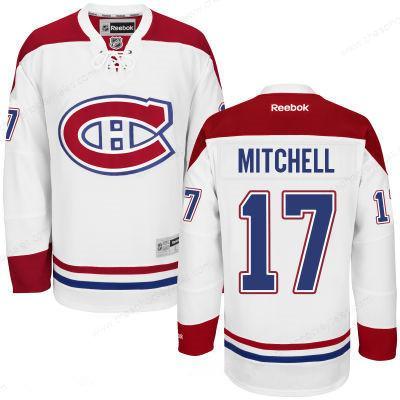 Men’s Montreal Canadiens #17 Torrey Mitchell Reebok White Hockey Stitched NHL Jersey