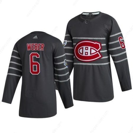 Men’s Montreal Canadiens #6 Shea Weber Gray 2020 NHL All-Star Game Adidas Jersey