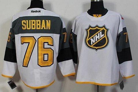 Men’s Montreal Canadiens #76 Pk Subban Reebok White 2016 NHL All-Star Premier Jersey