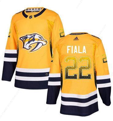 Men’s Nashville Predators #22 Kevin Fiala Gold Drift Fashion Adidas Jersey