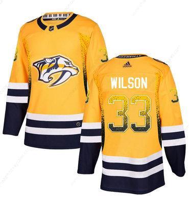 Men’s Nashville Predators #33 Gold Drift Fashion Adidas Jersey