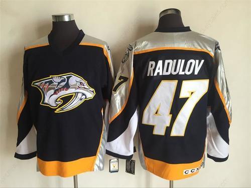 Men’s Nashville Predators #47 Alexander Radulov Navy Blue 1998-99 Throwback Stitched NHL CCM Vintage Hockey Jersey