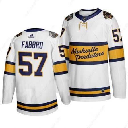 Men’s Nashville Predators 57 Dante Fabbro White 2020 Winter Classic Adidas Jersey