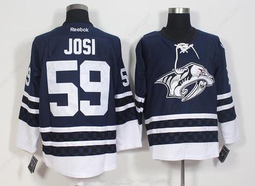 Men’s Nashville Predators #59 Roman Josi Navy Blue Third Stitched NHL Reebok Hockey Jersey