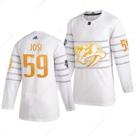 Men’s Nashville Predators #59 Roman Josi White 2020 NHL All-Star Game Adidas Jersey