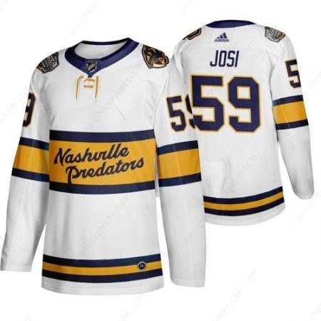 Men’s Nashville Predators 59 Roman Josi White 2020 Winter Classic Adidas Jersey