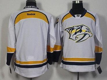 Men’s Nashville Predators Blank White Away Hockey Jersey