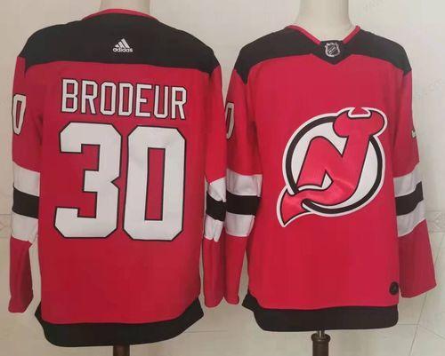 Men’s New Jersey Devils #30 Martin Brodeur Red Authentic Jersey