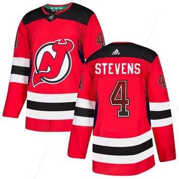 Men’s New Jersey Devils #4 Scott Stevens Red Drift Fashion Adidas Jersey