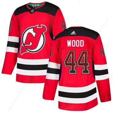 Men’s New Jersey Devils #44 Miles Wood Red Drift Fashion Adidas Jersey