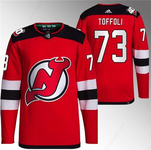 Men’s New Jersey Devils #73 Tyler Toffoli Red Stitched Jersey