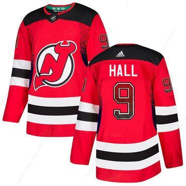 Men’s New Jersey Devils #9 Taylor Hall Red Drift Fashion Adidas Jersey