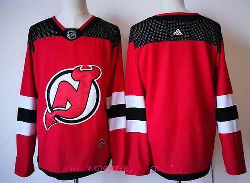 Men’s New Jersey Devils Blank Red With Black 2017-2018 Adidas Hockey Stitched NHL Jersey