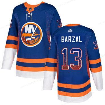 Men’s New York Islanders #13 Mathew Barzal Royal Drift Fashion Adidas Jersey