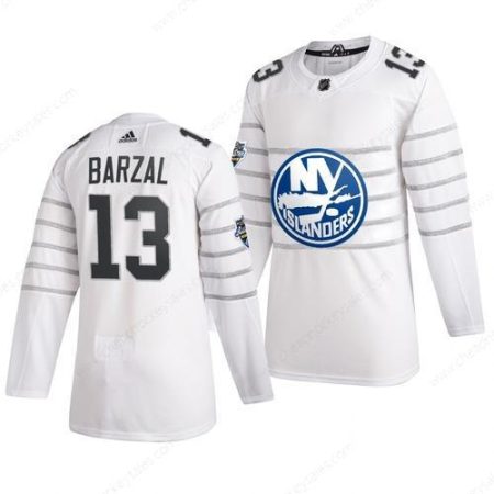 Men’s New York Islanders #13 Mathew Barzal White 2020 NHL All-Star Game Adidas Jersey