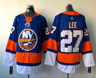 Men’s New York Islanders #27 Anders Lee Blue Home 2017-2018 Hockey Stitched NHL Jersey