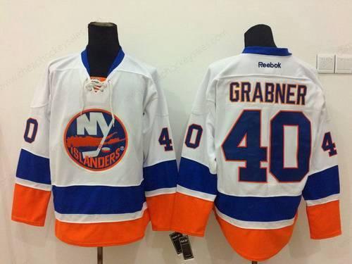 Men’s New York Islanders #40 Michael Grabner White Jersey